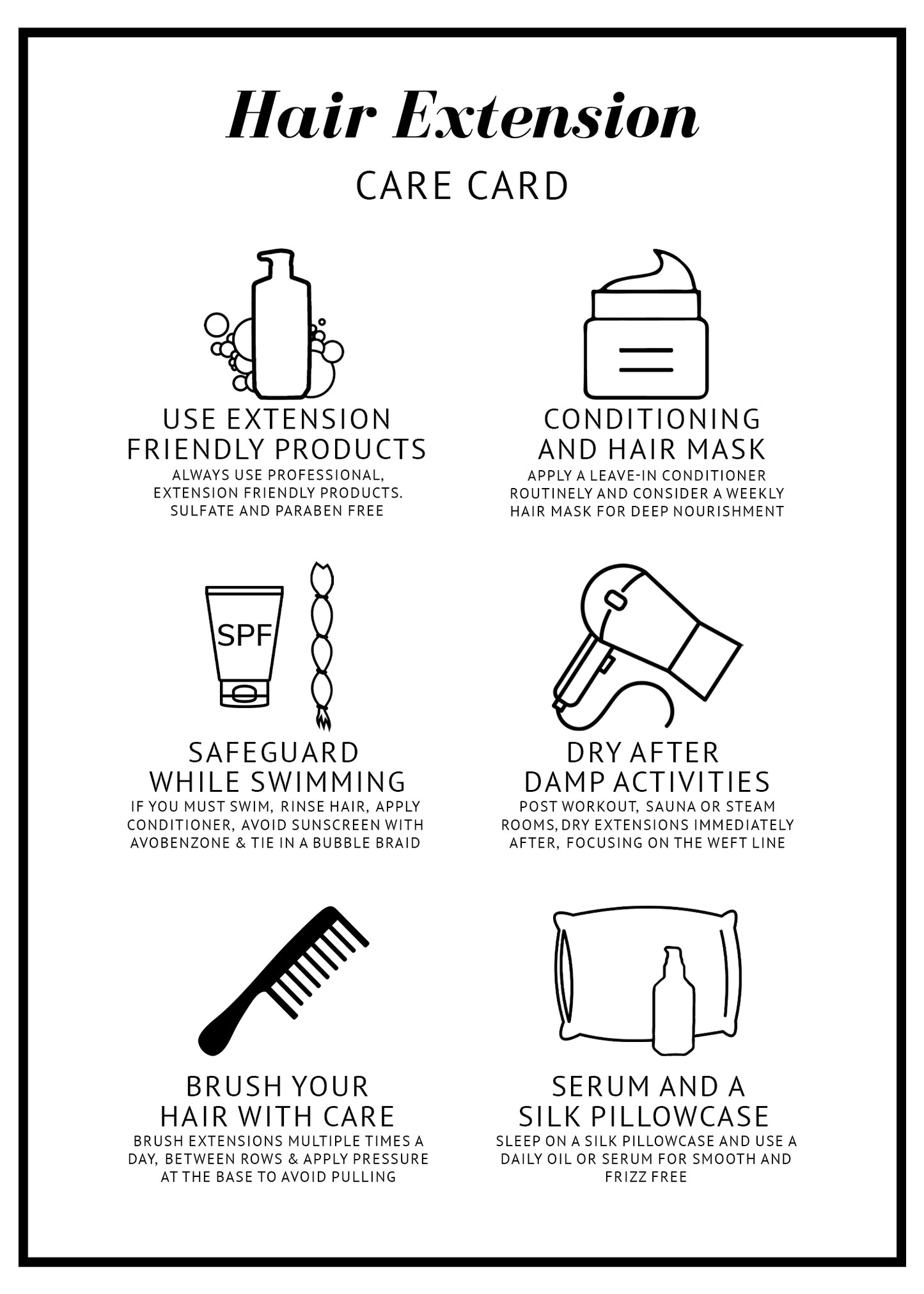 Extension Care Cards